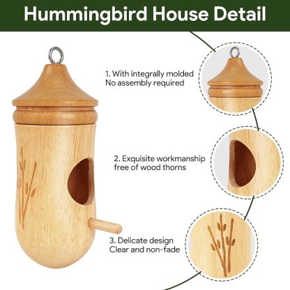 Wooden Hummingbird House – A Quiet Little Home That Brings Life Back to Your Garden