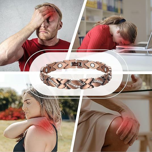 Pure Copper Bracelets for Women,Ultra Magnetic Bracelets for Women with 3500 Gauss Magnets