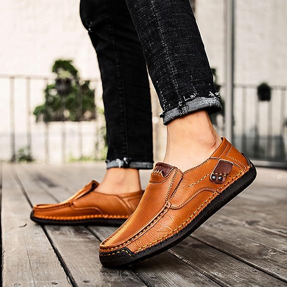 ⏰New Year sale 60% OFF 🔥 Men's Handmade Genuine Leather Slip-On Loafers