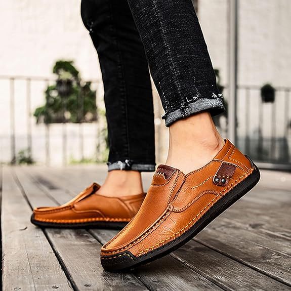⏰New Year sale 60% OFF 🔥 Men's Handmade Genuine Leather Slip-On Loafers
