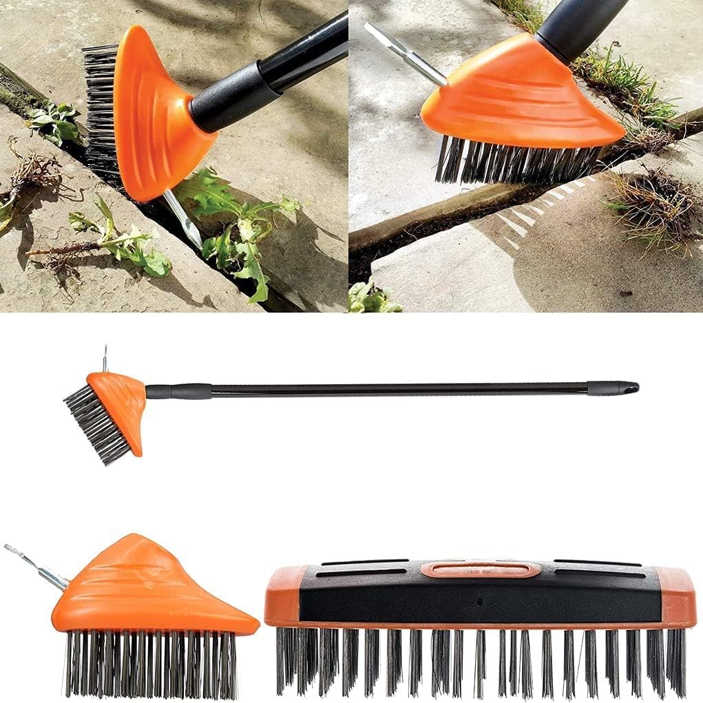 Multifunctional garden weed removal broom three in one