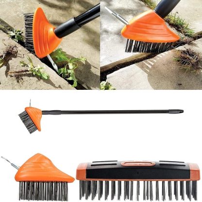 Multifunctional garden weed removal broom three in one
