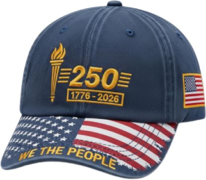 Freedom Legacy — 250th Anniversary Cap, Embroidered Cap, Hats for Military Enthusiasts, Baseball Cap, Sun Hat