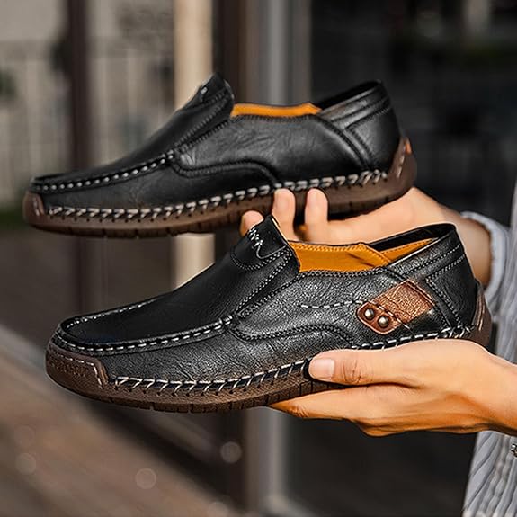 ⏰New Year sale 60% OFF 🔥 Men's Handmade Genuine Leather Slip-On Loafers