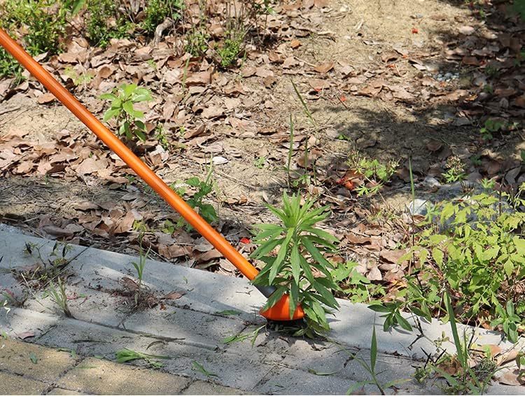 Multifunctional garden weed removal broom three in one
