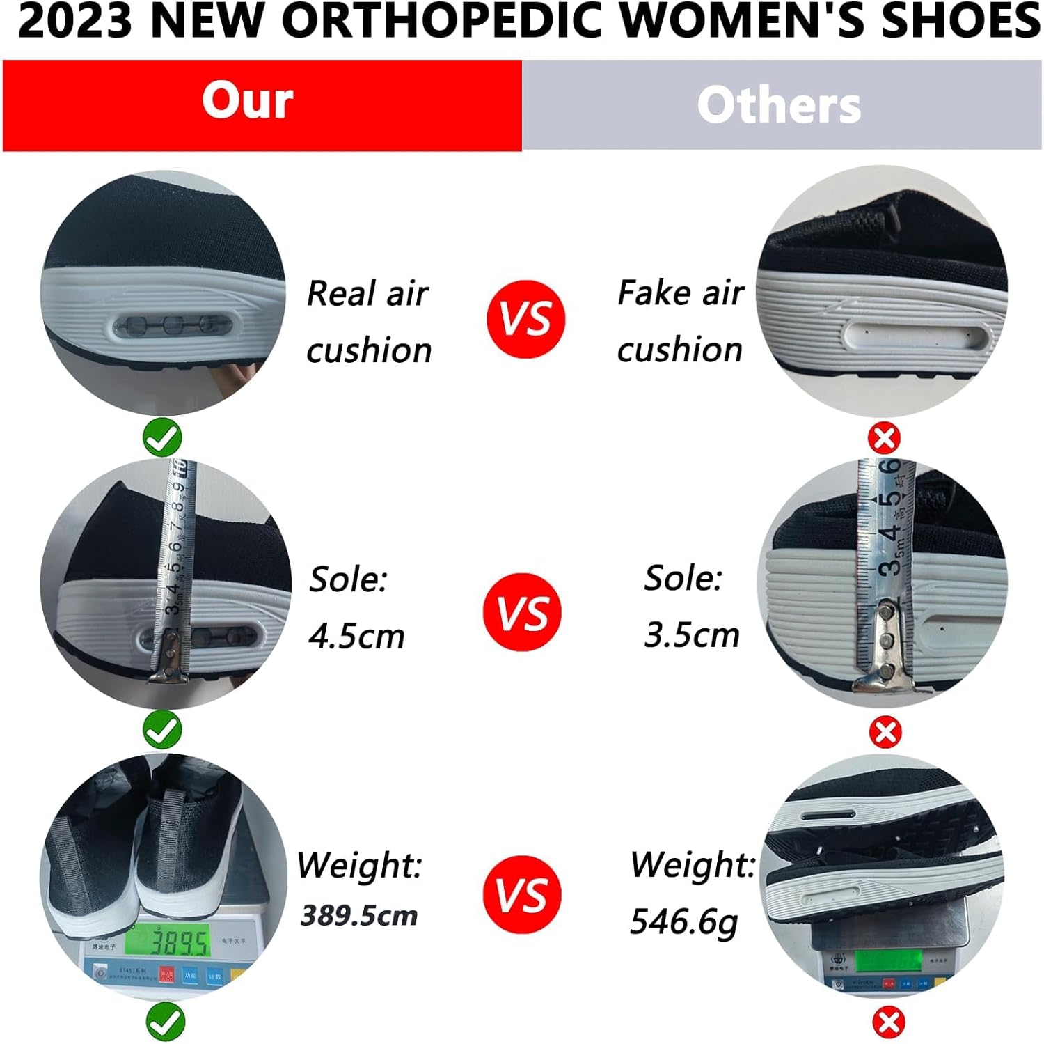 ⏰Promotion 60% OFF -Women's Ultra Soft Comfort Air Cushion Orthopedic Shoes