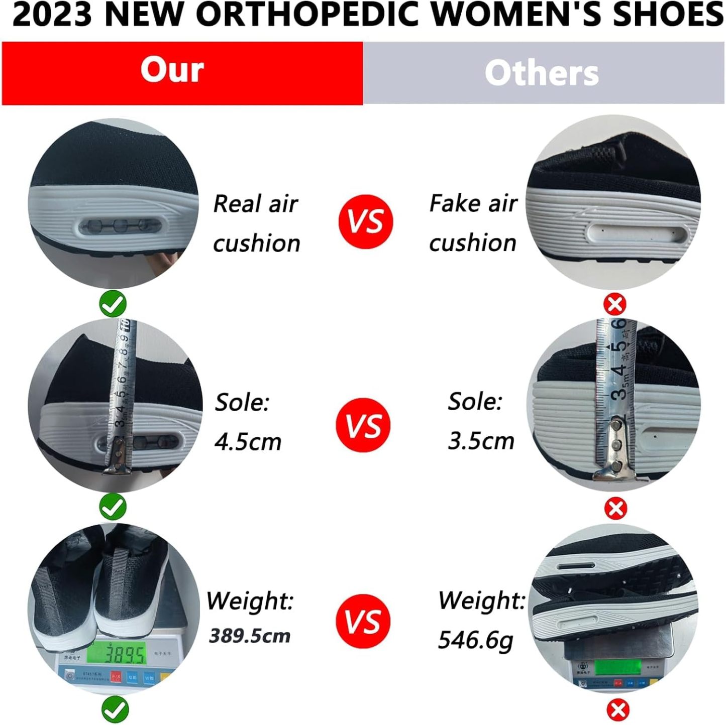 ⏰Promotion 60% OFF -Women's Ultra Soft Comfort Air Cushion Orthopedic Shoes