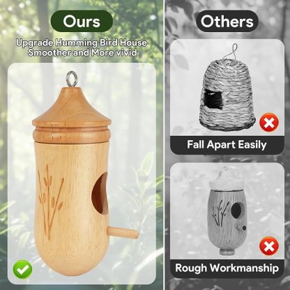 Wooden Hummingbird House – A Quiet Little Home That Brings Life Back to Your Garden