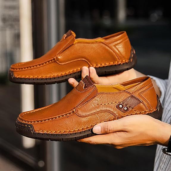 ⏰New Year sale 60% OFF 🔥 Men's Handmade Genuine Leather Slip-On Loafers