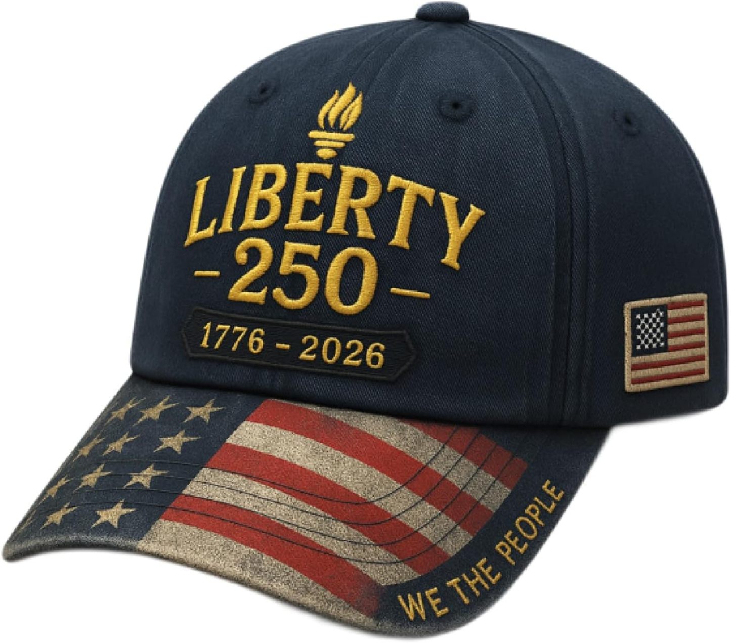 Freedom Legacy — 250th Anniversary Cap, Embroidered Cap, Hats for Military Enthusiasts, Baseball Cap, Sun Hat