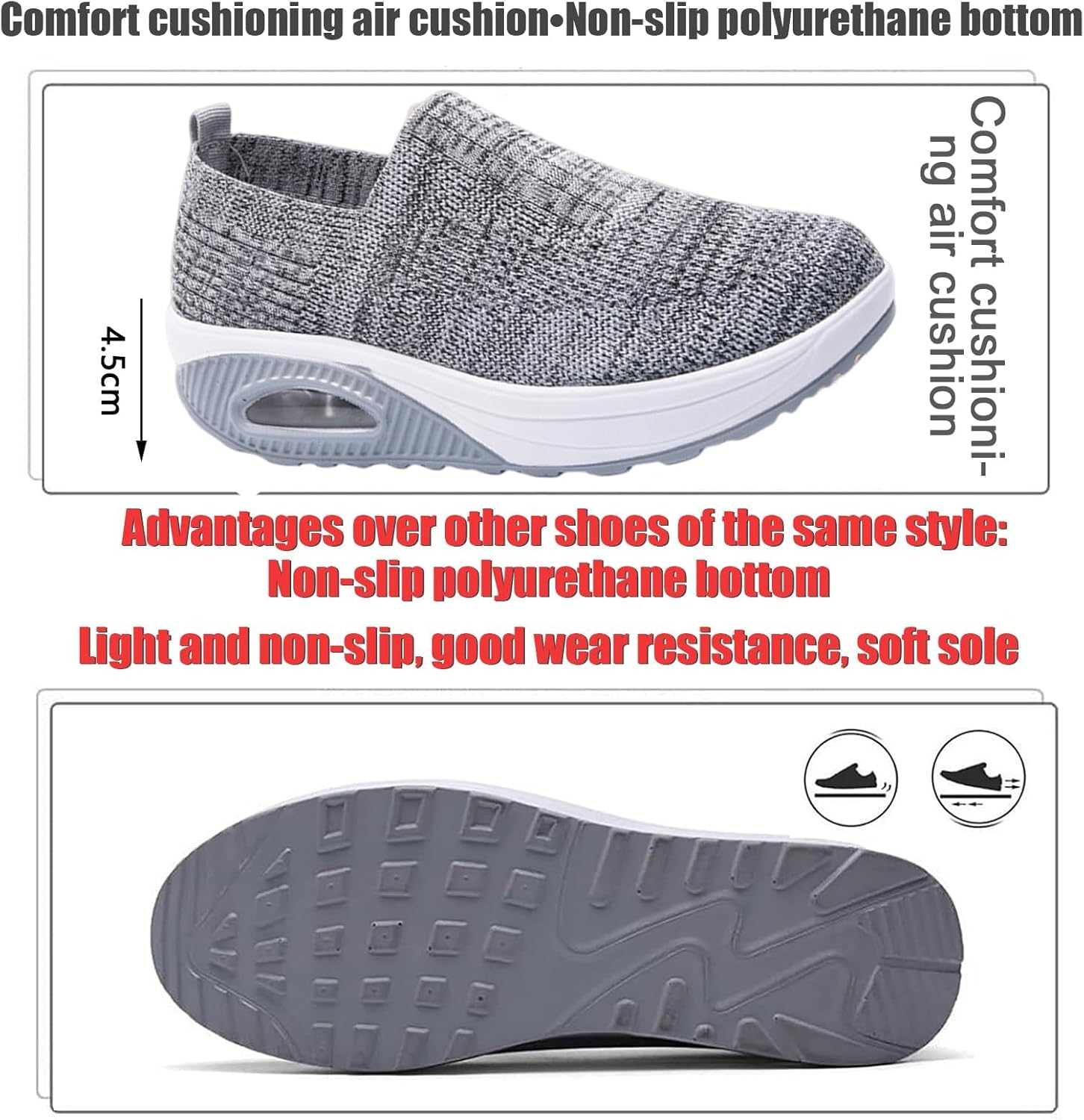 ⏰Promotion 60% OFF -Women's Ultra Soft Comfort Air Cushion Orthopedic Shoes
