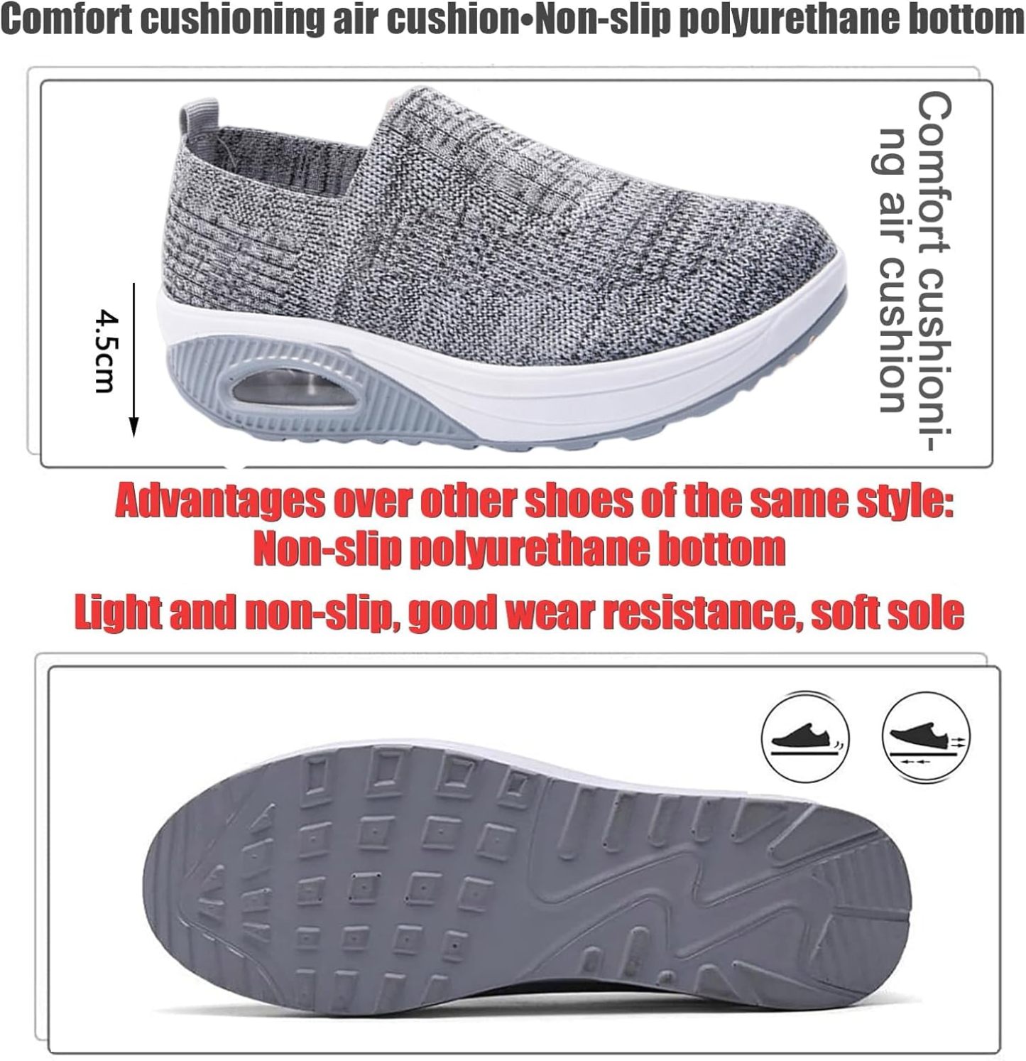 ⏰Promotion 60% OFF -Women's Ultra Soft Comfort Air Cushion Orthopedic Shoes