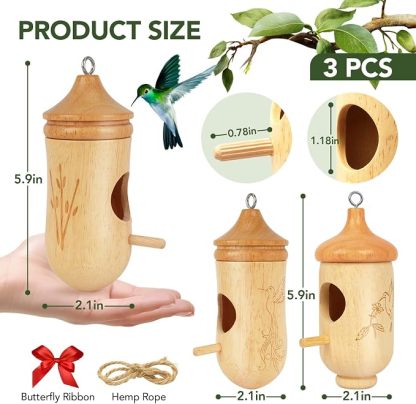 Wooden Hummingbird House – A Quiet Little Home That Brings Life Back to Your Garden