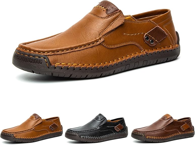 ⏰New Year sale 60% OFF 🔥 Men's Handmade Genuine Leather Slip-On Loafers