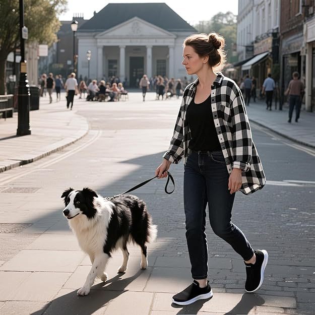 Womens Slip on Trainers Comforble Walking Shoes with Memory Foam