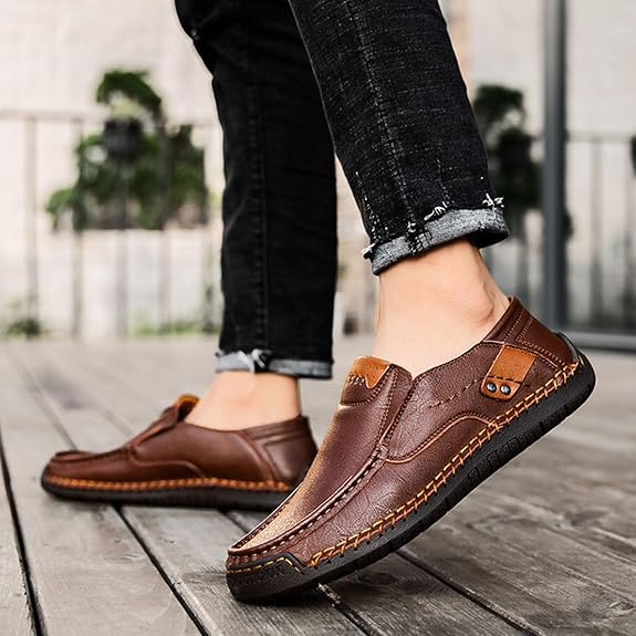 ⏰New Year sale 60% OFF 🔥 Men's Handmade Genuine Leather Slip-On Loafers