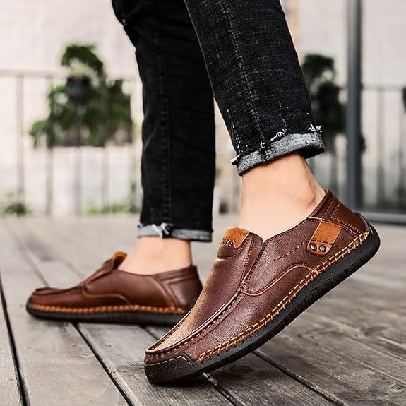 ⏰New Year sale 60% OFF 🔥 Men's Handmade Genuine Leather Slip-On Loafers