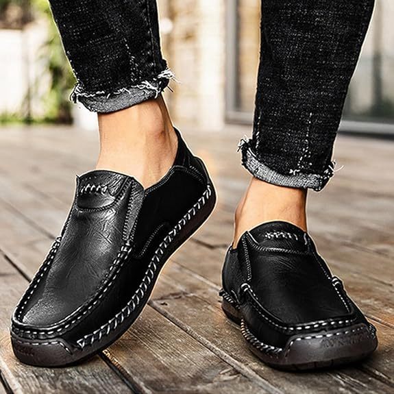 ⏰New Year sale 60% OFF 🔥 Men's Handmade Genuine Leather Slip-On Loafers