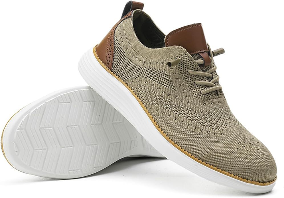 Men's knitted mesh breathable arch support casual sports shoes