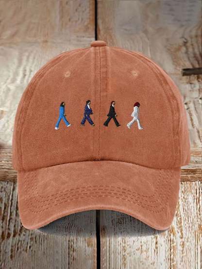 Retro The Band Print Casual Baseball Cap