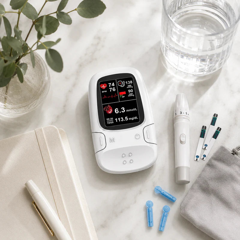Portable health monitoring device for home office and travel