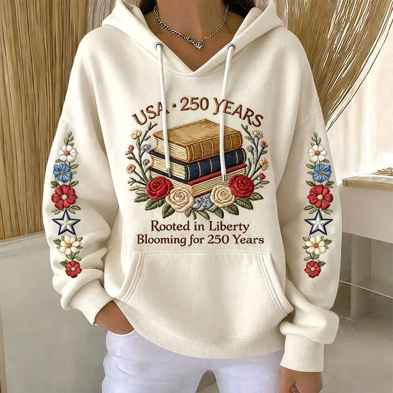 US 250th Anniversary books Art Print Casual Hoodie