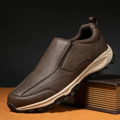 🔥LAST DAY 60% OFF🔥MEN'S COMFORTABLE GENUINE LEATHER SLIP-ON SNEAKERS WITH ARCH SUPPORT AND SHOCK ABSORPTION