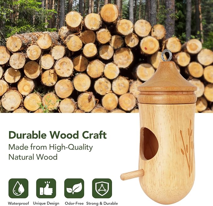 Wooden Hummingbird House – A Quiet Little Home That Brings Life Back to Your Garden