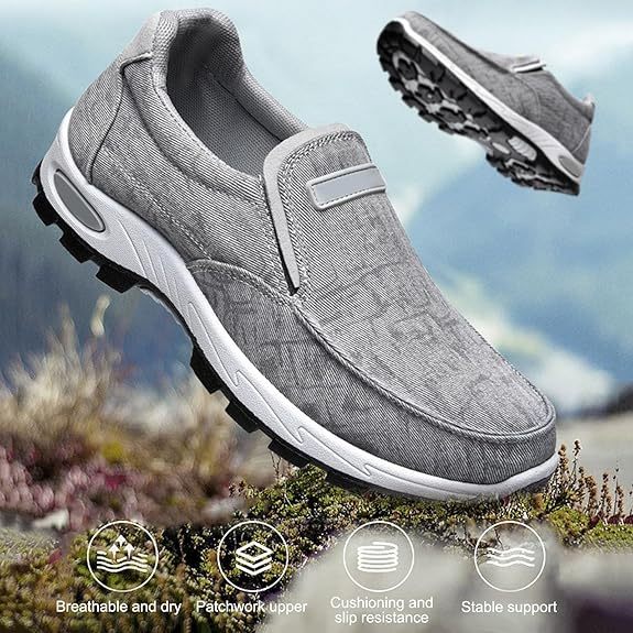 🔥LAST DAY 70% OFF🔥Men's Arch Support & Breathable and Light & Non-Slip Shoes - Proven Plantar Fasciitis, Foot and Heel Pain Relief.