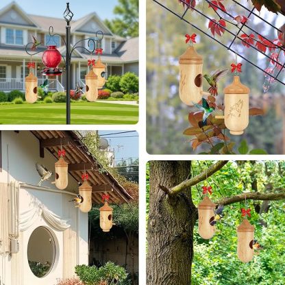 Wooden Hummingbird House – A Quiet Little Home That Brings Life Back to Your Garden