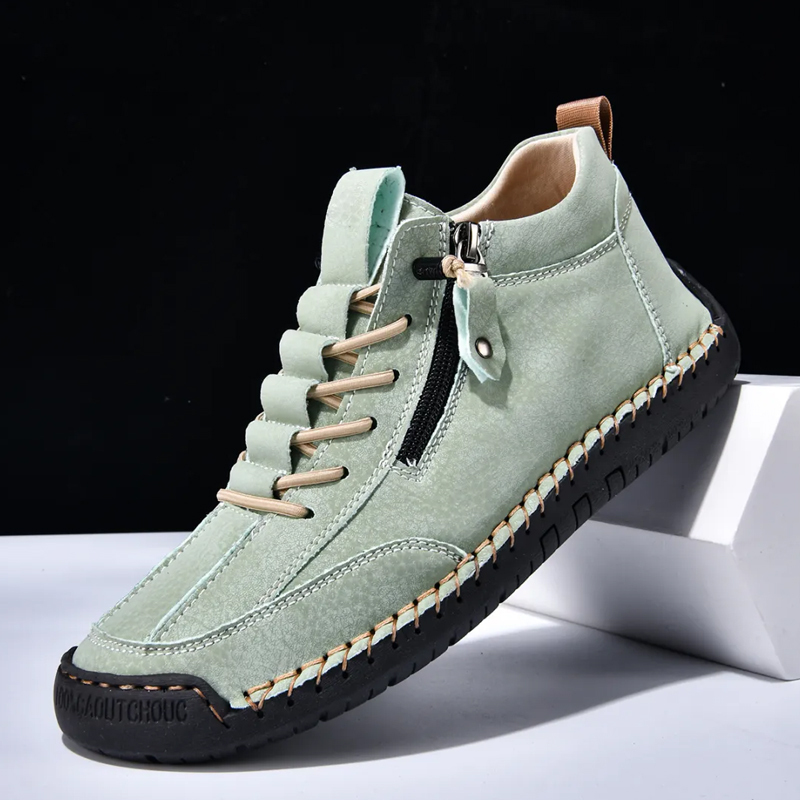 ⏰LAST DAY 70% OFF🛒Outdoor Casual Leather Boots – Comfortable for Walking & Driving