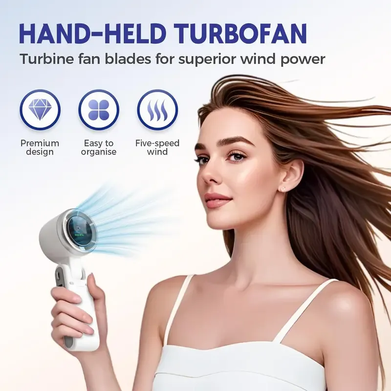World Cup Special Edition Handheld High-Speed ​​Turbine Fan