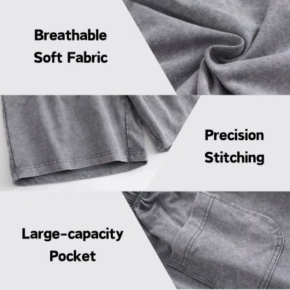 Women's Soft Cotton Blend Washed Floral Shorts, Casual Summer Travel Streetwear Bottoms(Buy 2 Free Shipping)