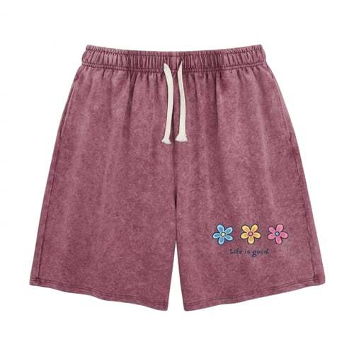 Women's Soft Cotton Blend Washed Floral Shorts, Casual Summer Travel Streetwear Bottoms(Buy 2 Free Shipping)