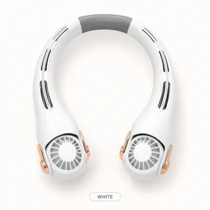❄️ Portable Neck Fan - 3-Sec Instant Cooling, 360° Rotating Head, 3-Speed Airflow
