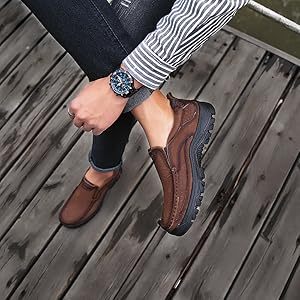 ⏰Promotion 60% OFF - 2025 New Men's Orthopedic Comfortable Casual Genuine Leather Slip On Loafers