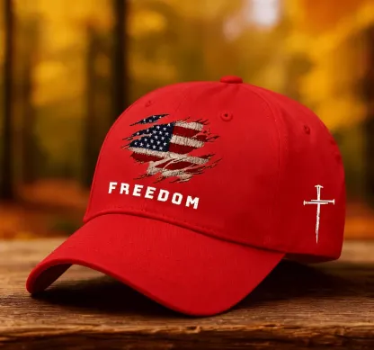 🔥LAST DAY 49% OFF - Liberty American flag print baseball cap