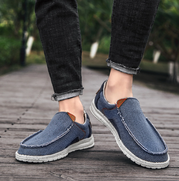 ⏰Promotion 70% OFF--Men's Lightweight Comfort Ergonomic Memory Foam Insole Slip On Loafer Walking Shoes