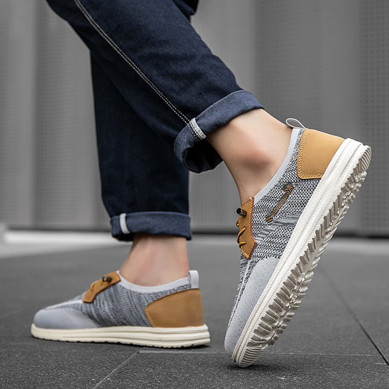 Orthopedic Casual Walking Shoes for Men - Comfortable Breathable with Arch Support, Shock Absorption, and Anti-slip Features