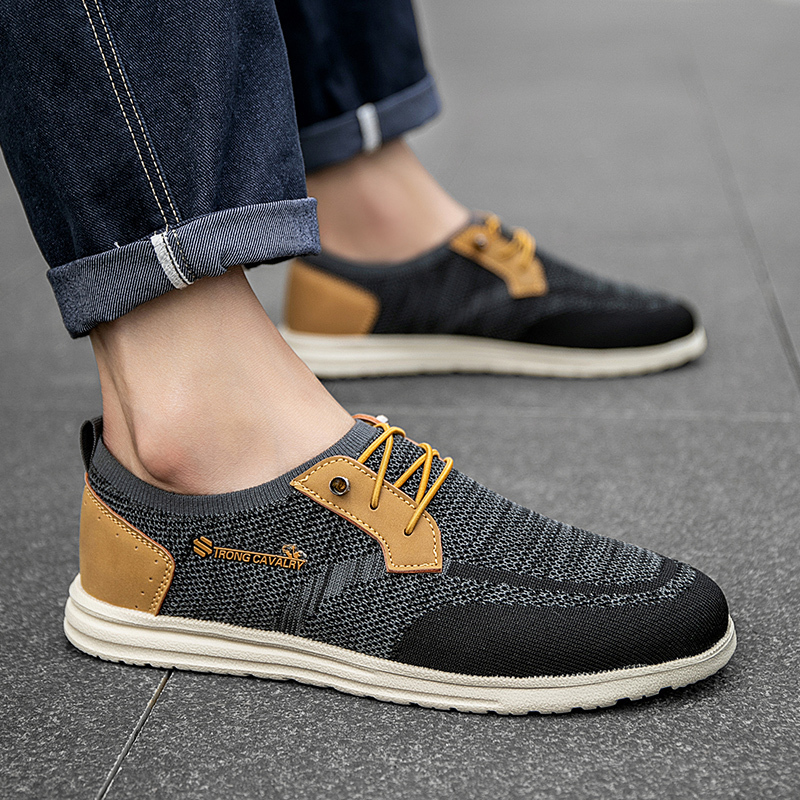 Orthopedic Casual Walking Shoes for Men - Comfortable Breathable with Arch Support, Shock Absorption, and Anti-slip Features