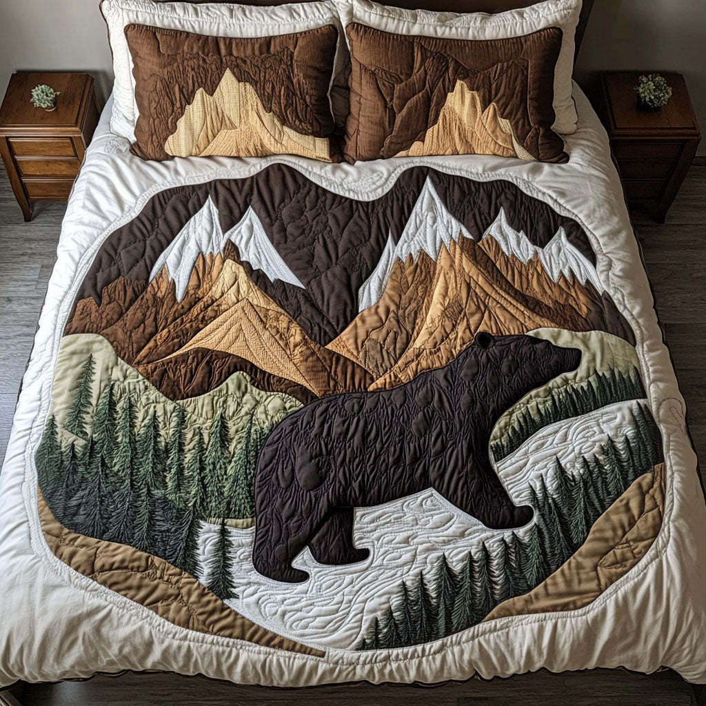 Bear Quilted Bedding Set NCU0VT92