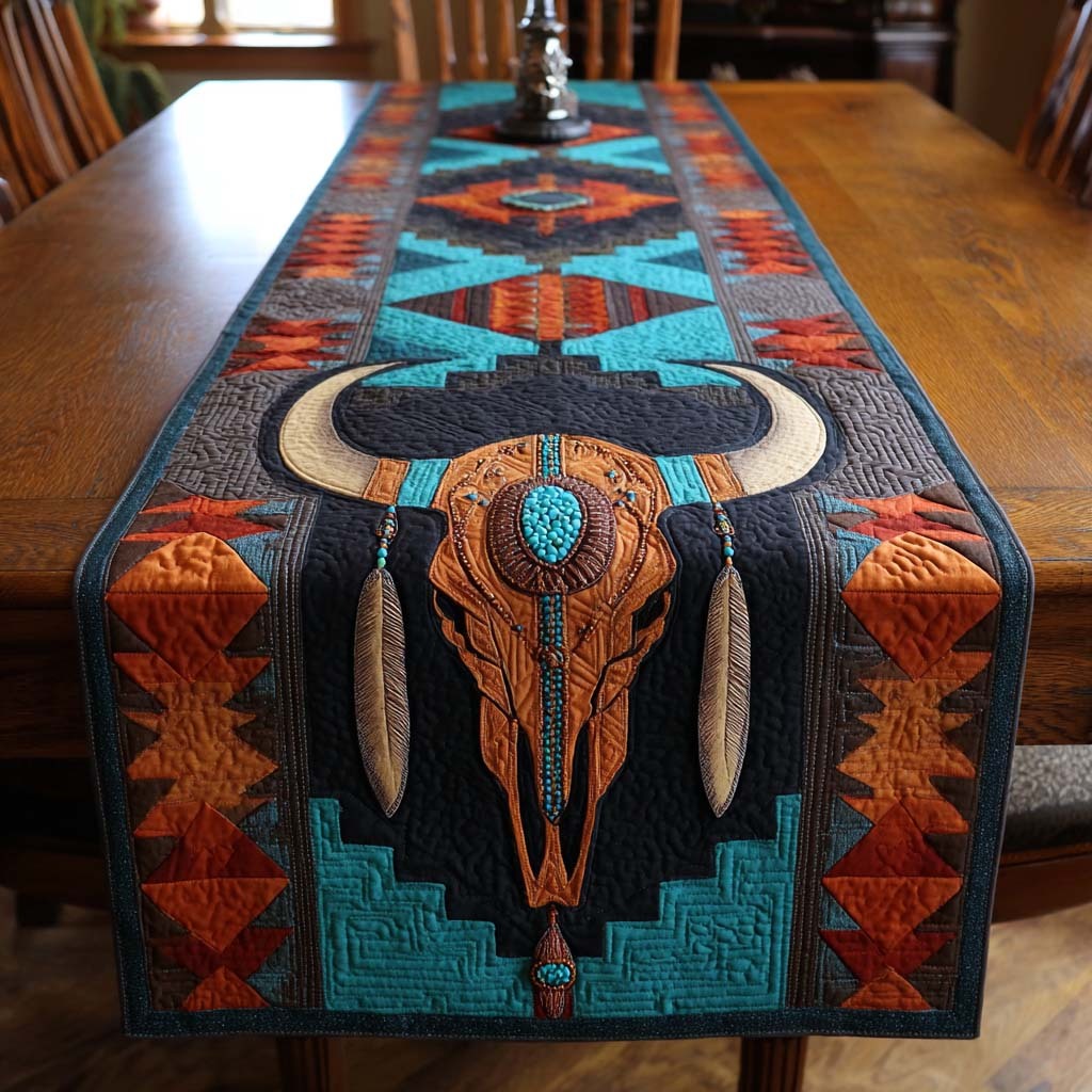 Canyon Totem Path Quilted Table Runner NCU0NXD1192