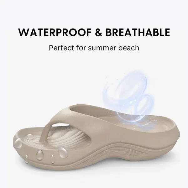 Women Orthopedic Sandals Waterproof Arch-support Soft Airy Flip-flop Casual Summer