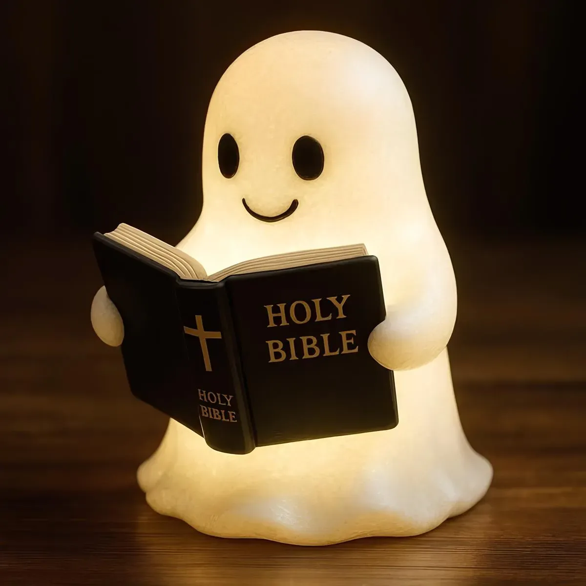 🔥👻📖Cute Ghost Reading Lantern - BOO!(✨Same as in the video)