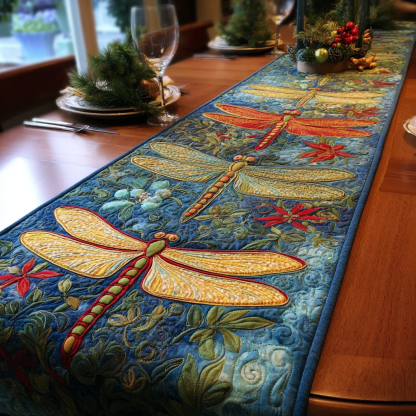 Dragonfly Quilted Table Runner NCU0QN052