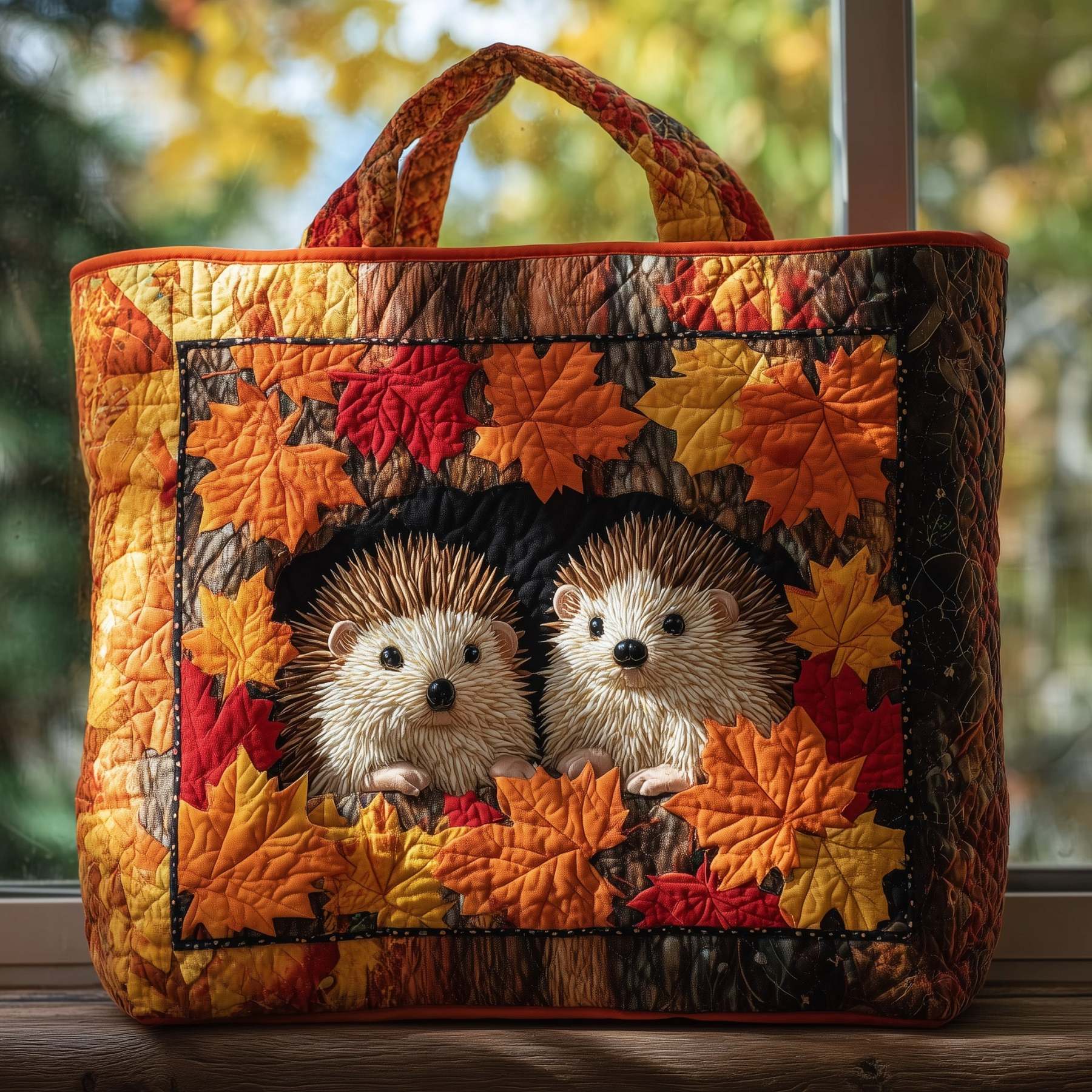 Hedgehog Heaven Quilted Tote Bag GFTOHD9531