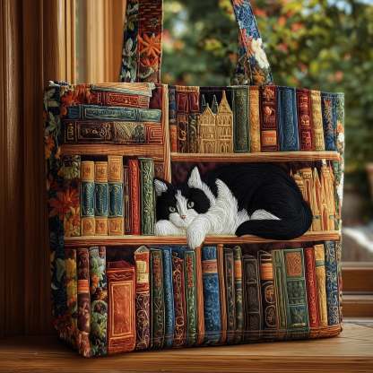 Cozy Book Quilted Tote Bag GFTOMA2575