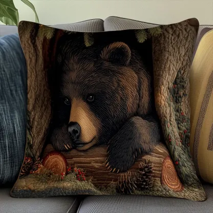 Abstract Art Vintage Quilted Pillow Case