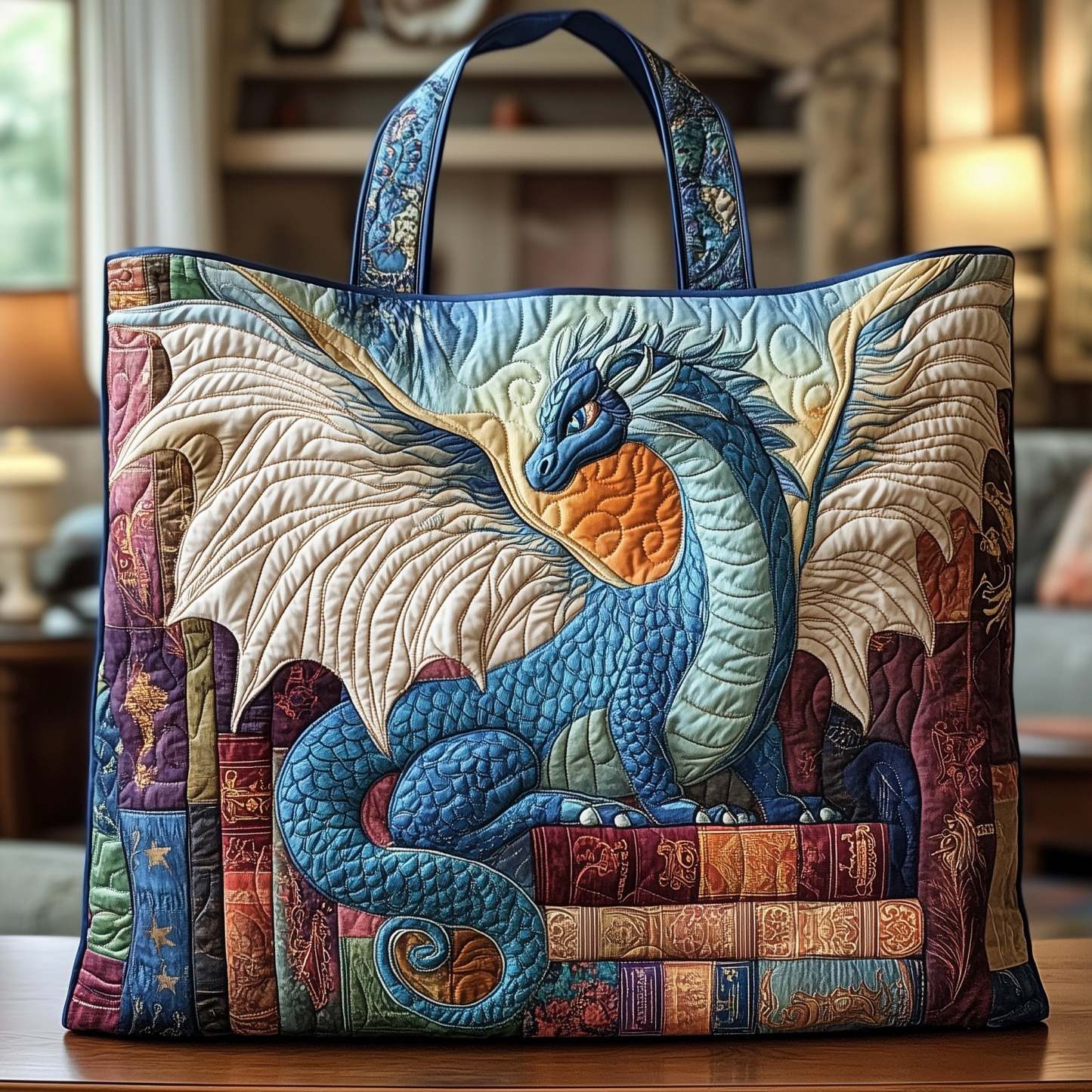 Dragon Quilted Tote Bag GFTONL4879
