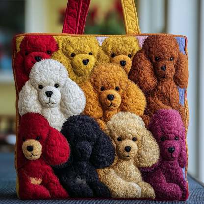 Cutesy Poodle Quilted Tote Bag GFTONT2577